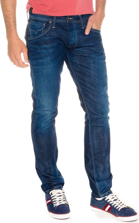 Granatowe jeansy Pepe Jeans z jeansu