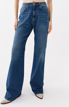 Granatowe jeansy Pinko w stylu casual