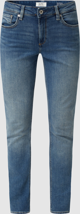 Granatowe jeansy Q/s Designed By - S.oliver w stylu casual z bawełny