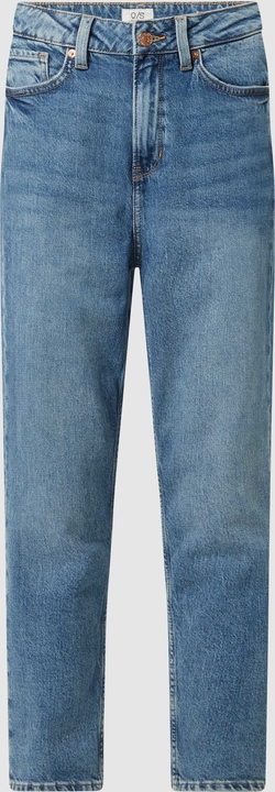 Granatowe jeansy Qs z bawełny w stylu casual