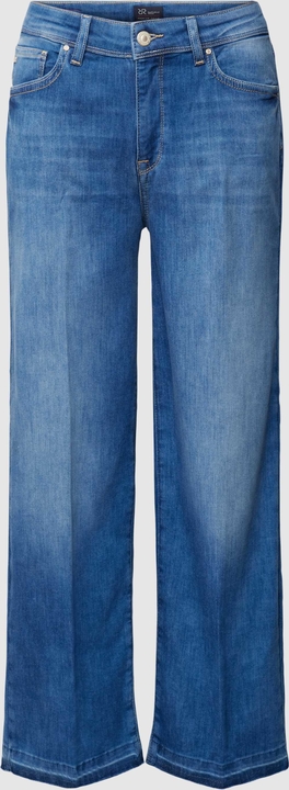 Granatowe jeansy Raffaello Rossi w street stylu z bawełny