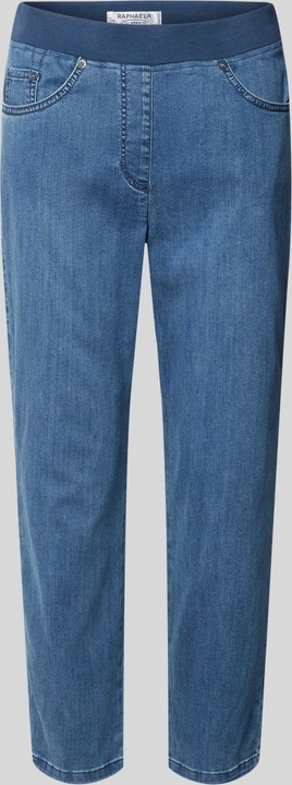 Granatowe jeansy Raphaela By Brax z bawełny
