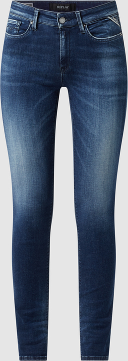 Granatowe jeansy Replay w stylu casual