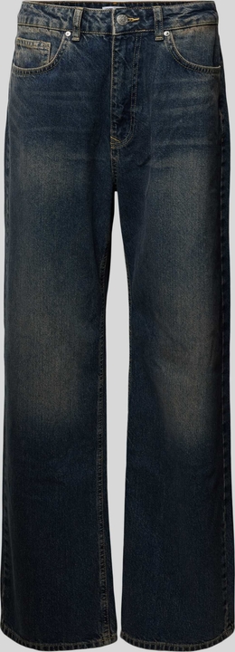 Granatowe jeansy Review z bawełny