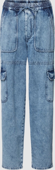 Granatowe jeansy Rich & Royal w street stylu z bawełny