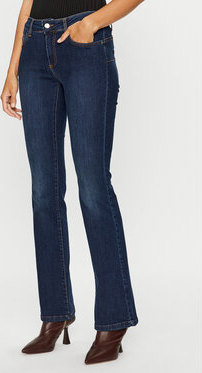 Granatowe jeansy Rinascimento w stylu casual