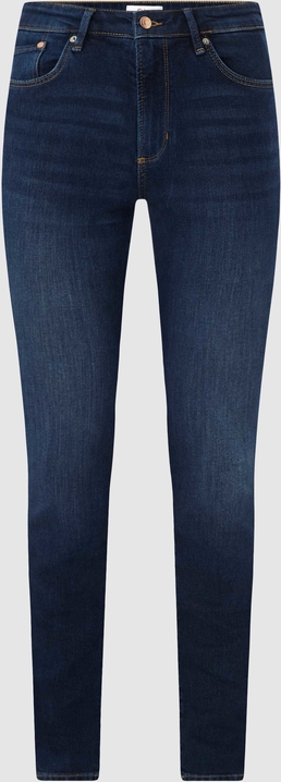 Granatowe jeansy S.Oliver w street stylu z bawełny