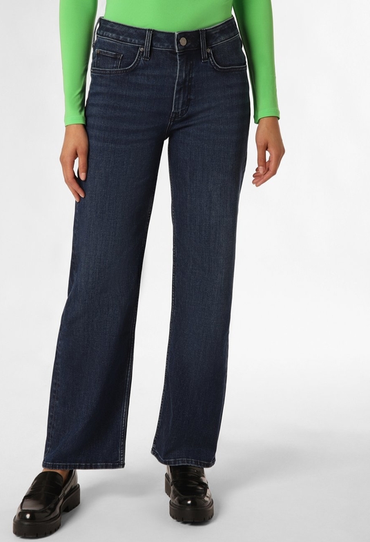 Granatowe jeansy S.Oliver z bawełny