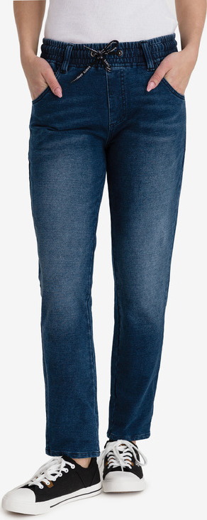 Granatowe jeansy Sam 73 w street stylu z bawełny