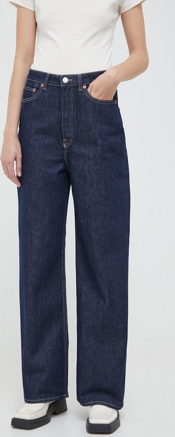 Granatowe jeansy Samsoe Samsoe w stylu casual