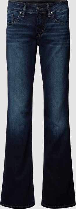 Granatowe jeansy Silver Jeans z bawełny