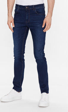 Granatowe jeansy Sisley