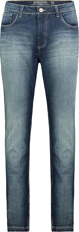 Granatowe jeansy SUBLEVEL w stylu klasycznym