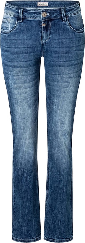 Granatowe jeansy Timezone w stylu casual