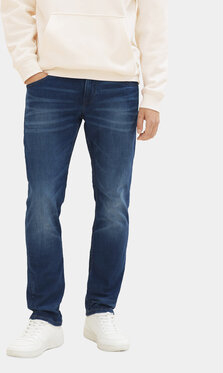 Granatowe jeansy Tom Tailor Denim w street stylu