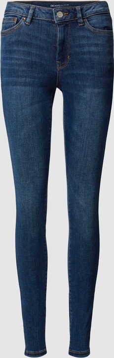 Granatowe jeansy Tom Tailor Denim z bawełny