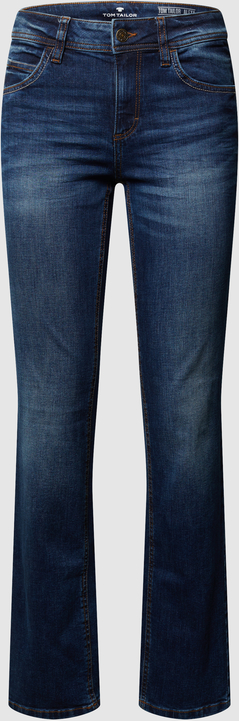 Granatowe jeansy Tom Tailor z bawełny w stylu casual