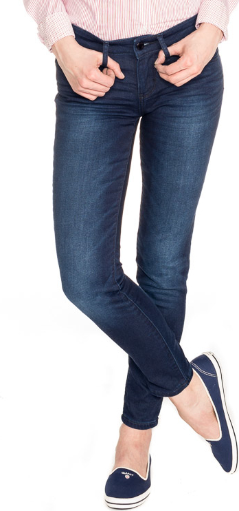 Granatowe jeansy Tommy Hilfiger w stylu casual