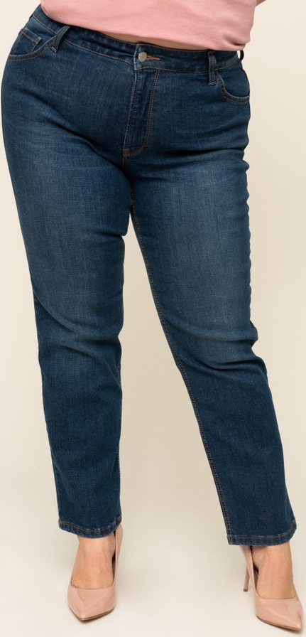 Granatowe jeansy Tono w stylu casual
