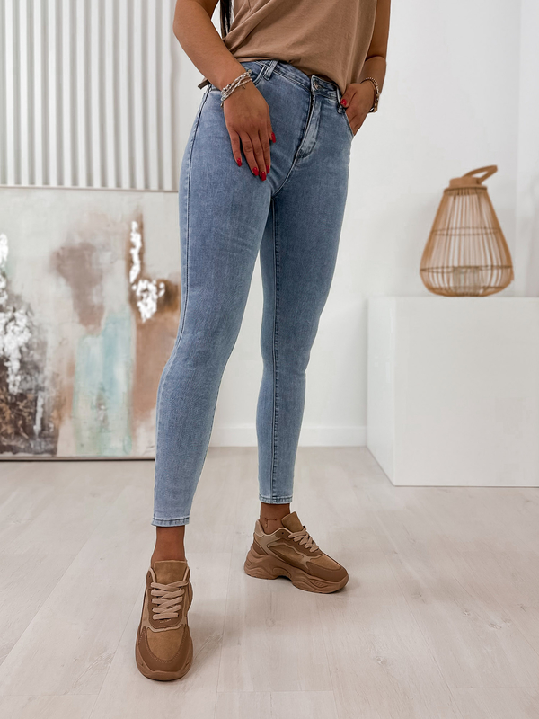 Granatowe jeansy Ubra w stylu casual z jeansu