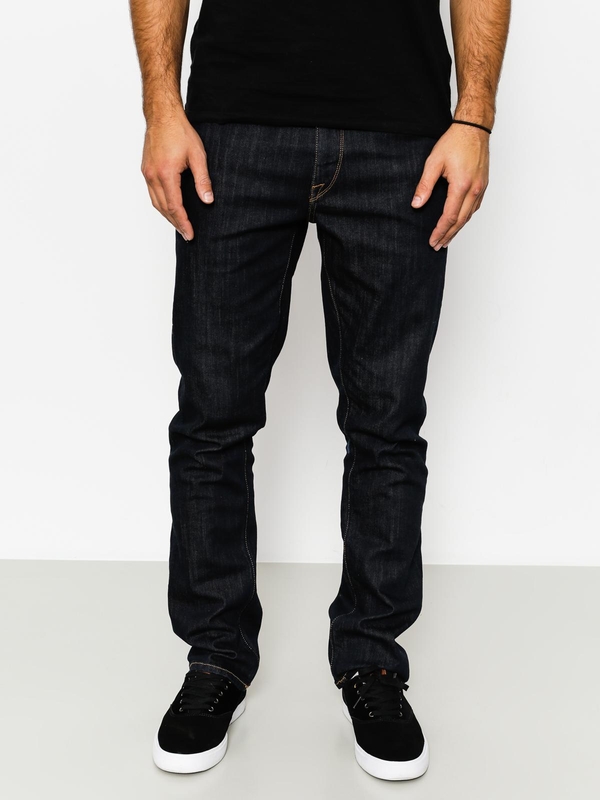 Granatowe jeansy Volcom w street stylu z bawełny