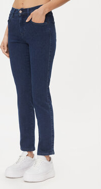 Granatowe jeansy Wrangler w stylu casual