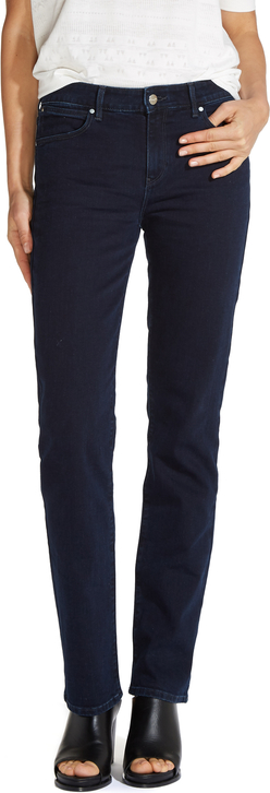 Granatowe jeansy Wrangler w stylu casual z bawełny