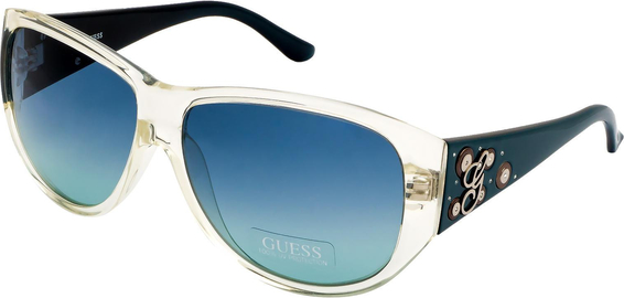 Granatowe okulary damskie Guess