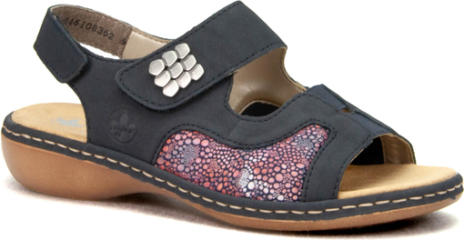 Granatowe sandały Awis Obuwie