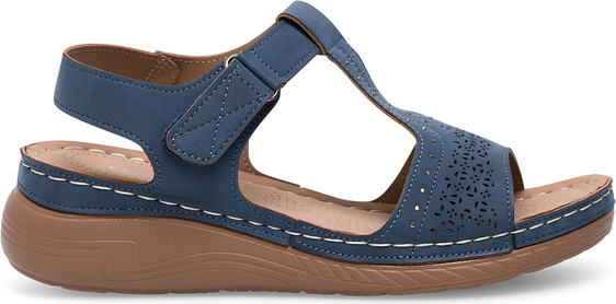 Granatowe sandały Clara Barson w stylu casual