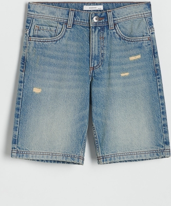 Granatowe spodenki dziecięce Reserved z jeansu