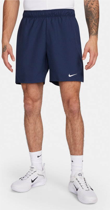 Granatowe spodenki Nike z tkaniny w sportowym stylu