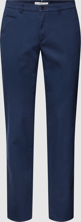 Granatowe spodnie Brax w stylu casual z bawełny
