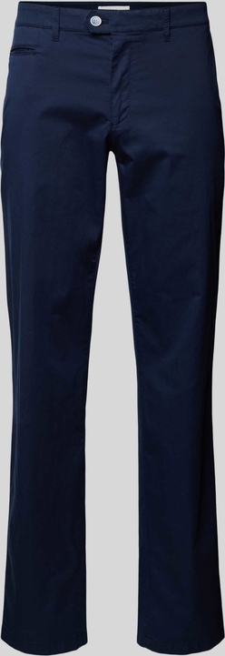 Granatowe spodnie Brax z bawełny w stylu casual