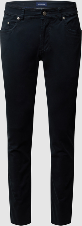 Granatowe spodnie Christian Berg Men z bawełny w stylu casual