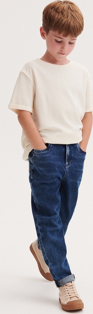 Granatowe spodnie dziecięce Reserved