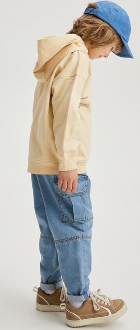 Granatowe spodnie dziecięce Reserved dla chłopców