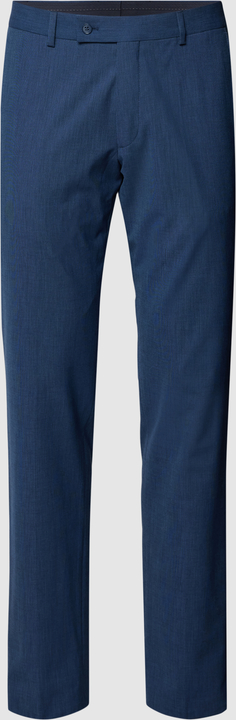 Granatowe spodnie Hechter Paris z wełny w stylu casual