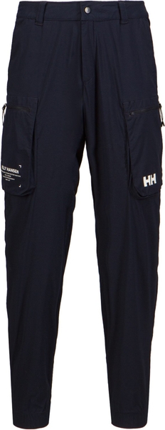 Granatowe spodnie Helly Hansen w sportowym stylu z dresówki