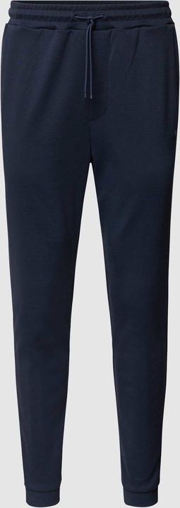 Granatowe spodnie Hugo Boss w sportowym stylu z dresówki