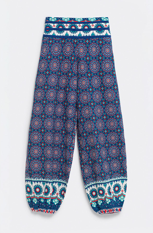 Granatowe spodnie Makani