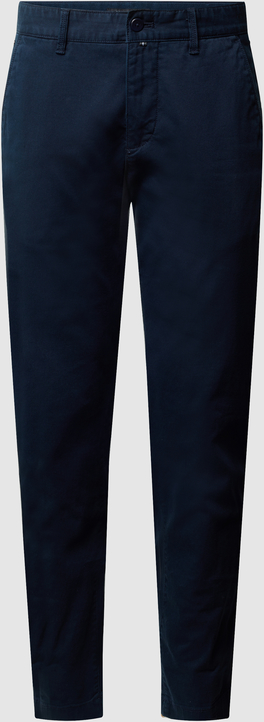Granatowe spodnie Marc O'Polo w stylu casual z bawełny