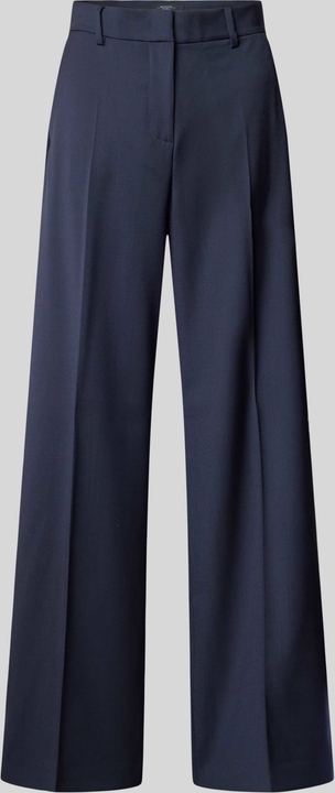 Granatowe spodnie MaxMara w stylu retro