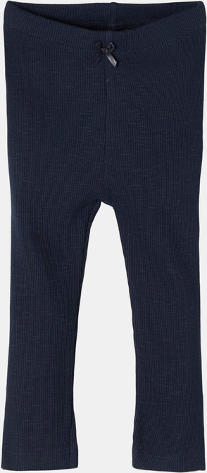 Granatowe spodnie Name it w stylu casual z bawełny