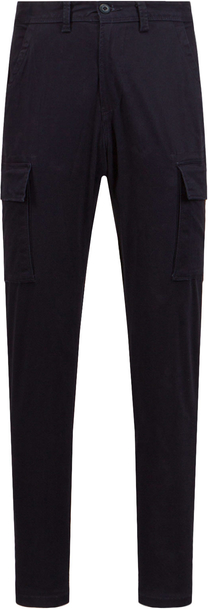 Granatowe spodnie Napapijri z bawełny w stylu casual