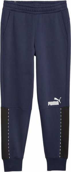Granatowe spodnie Puma z dresówki w sportowym stylu