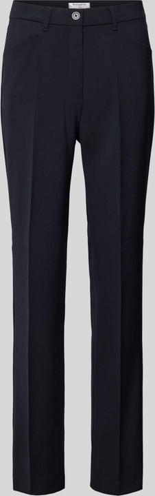 Granatowe spodnie Raphaela By Brax z wełny w stylu casual