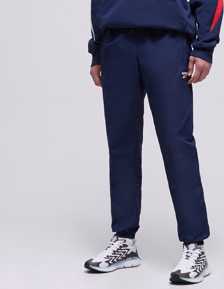 Granatowe spodnie Reebok w sportowym stylu