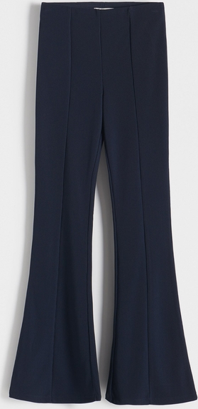 Granatowe spodnie Reserved w stylu retro