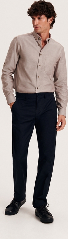 Granatowe spodnie Reserved z tkaniny